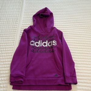 Girls size M adidas hooded sweatshirt